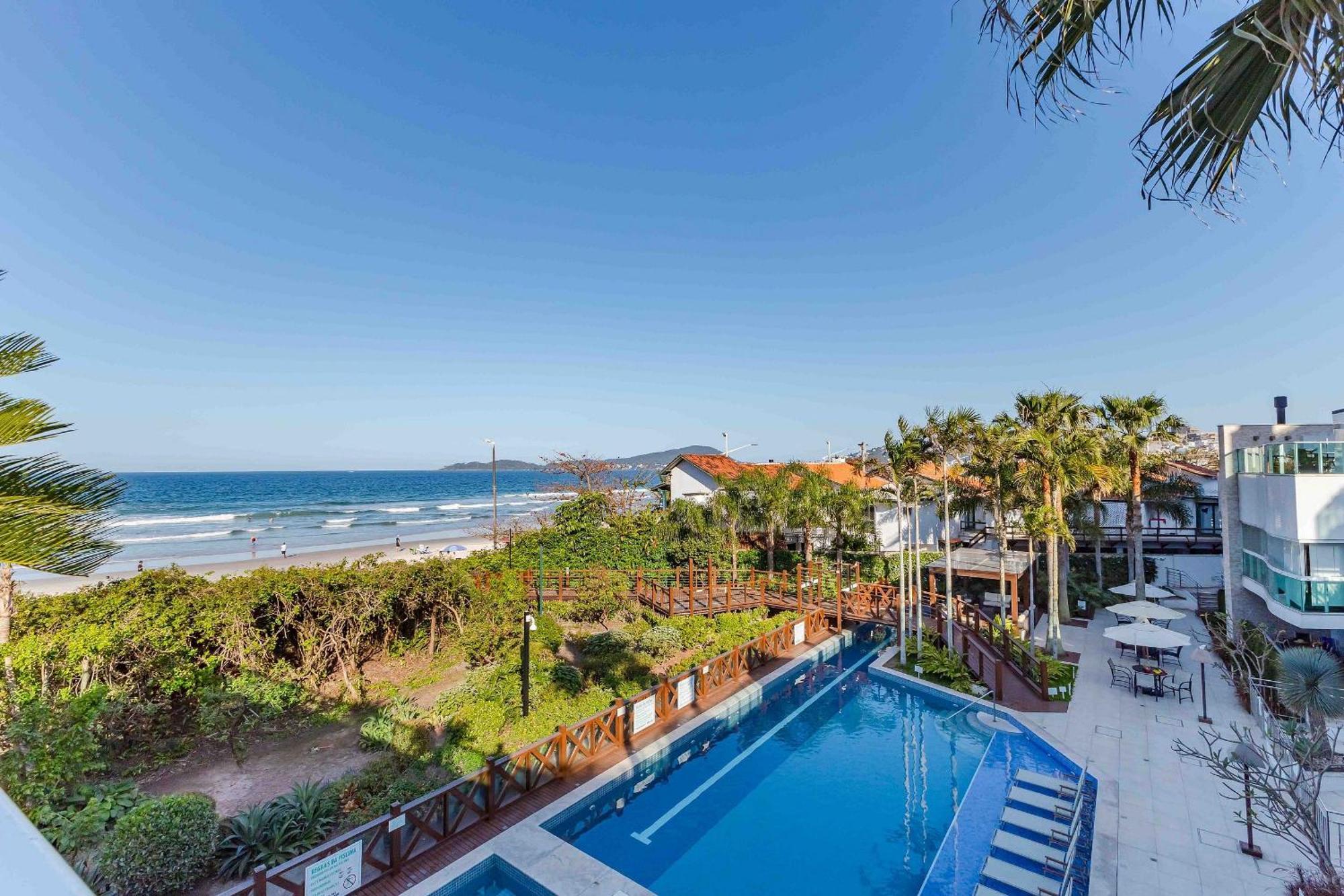Varandas Do Atlantico - Confortavel Apto Em Condominio Pe Na Areia 邦比尼亚斯 外观 照片